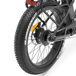 MURF Fat Tire Electric Beach Cruiser eBike Alpha ST - 52v 750 w Electric Beach Cruiser eBike - Fat Tire Cruiser eBike - MURF|BLACK|2293 eBike Super Shop