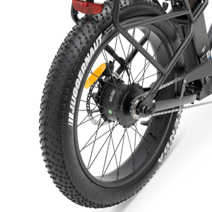 MURF Fat Tire Electric Beach Cruiser eBike Alpha ST - 52v 750 w Electric Beach Cruiser eBike - Fat Tire Cruiser eBike - MURF|BLACK|2293 eBike Super Shop