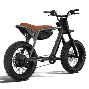 SUPER73 Z Adventure Series SE eBike in Blackout color, shown in its original packaging box.