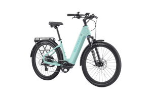 Velotric Discover 2 eBike in mint color, shown in its original box, product image.