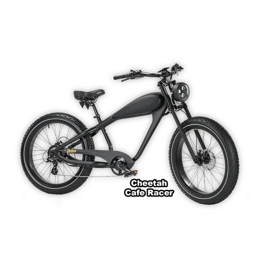 eBike Revi Cheetah Cafe Racer - Black - In Box