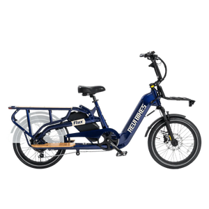 REVI Flux 750w Step Thru Ebike 20x2.4 Fat Tire Mini Fat Tire Electric Cargo eBike - Cargo eBike - REVI|CARGO|DARK|0046 eBike Super Shop