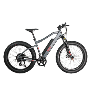 REVI Predator 750w Step Over Ebike 26x4 Fat Tire Electric Fat Tire Mountain eBike - Mountain eBike - REVI|MOUNT|GREY|0034 eBike Super Shop