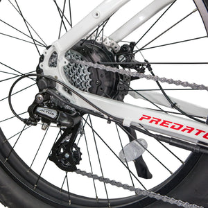 REVI Predator 750w Step Over Ebike 26x4 Fat Tire Electric Fat Tire Mountain eBike - Mountain eBike - REVI|MOUNT|GREY|0034 eBike Super Shop