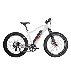 REVI Predator 750w Step Over Ebike 26x4 Fat Tire Electric Fat Tire Mountain eBike - Mountain eBike - REVI|MOUNT|WHITE|0035 eBike Super Shop