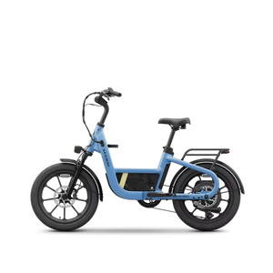 Segway Muxi Pro electric scooter in Reef Blue color, side view, displayed on a white background