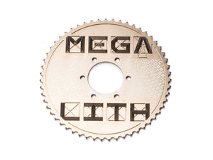 Stomp Ebox Dragster Megalith Sprocket 219H in bronze, product image showing detailed view of the sprocket's teeth and mounting holes.