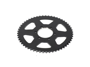 Stomp Ebox Dragster rear sprocket 219H 55T, silver metal gear with evenly spaced teeth, shown on a plain white background.