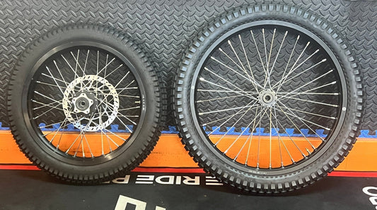 Surron eMoto Wheel Set Shinko 241 Dual Sport 17"/21" Front & Rear Wheel & Tire Set for Moto Bikes *Does not include rotor or sprocket* - Surron Wheel & Tire Set - EBIKE|2764 eBike Super Shop