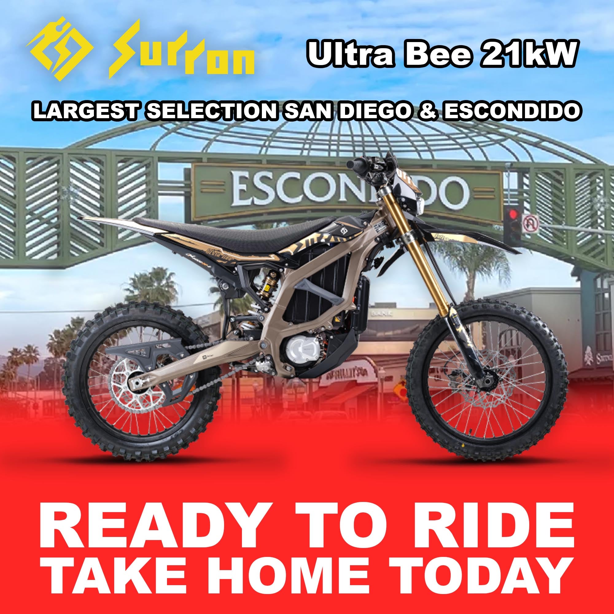 Buy eMOTO Surron Ultra Bee 21kW - Brown - Ready to Ride Online