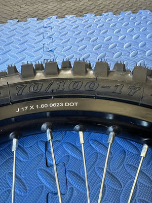 Throne eMoto Wheel Set CST Knobby 17" Front Wheel & Tire Set for Electric dirt bikes *Does not include rotor or sprocket* - Throne Wheel & Tire Set - Throne | CST | 17 inch | Front Wheel & Tire Set eBike Super Shop