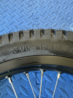 Throne eMoto Wheel Set Shinko 241 Dual Sport 18" Rear Wheel & Tire Set for e - Moto Bikes *Does not include rotor or sprocket* - Throne Wheel & Tire Set - Throne | Shinko | 18 inch | Rear Wheel & Tire Set eBike Super Shop