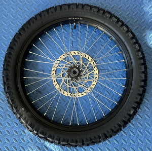 Throne eMoto Wheel Set Shinko 244 Dual Sport 19" Front Wheel & Tire Set for e - Moto Bikes *Does not include rotor or sprocket* - Throne Wheel & Tire Set - Throne | Shinko | 19 inch | Front Wheel & Tire Set eBike Super Shop