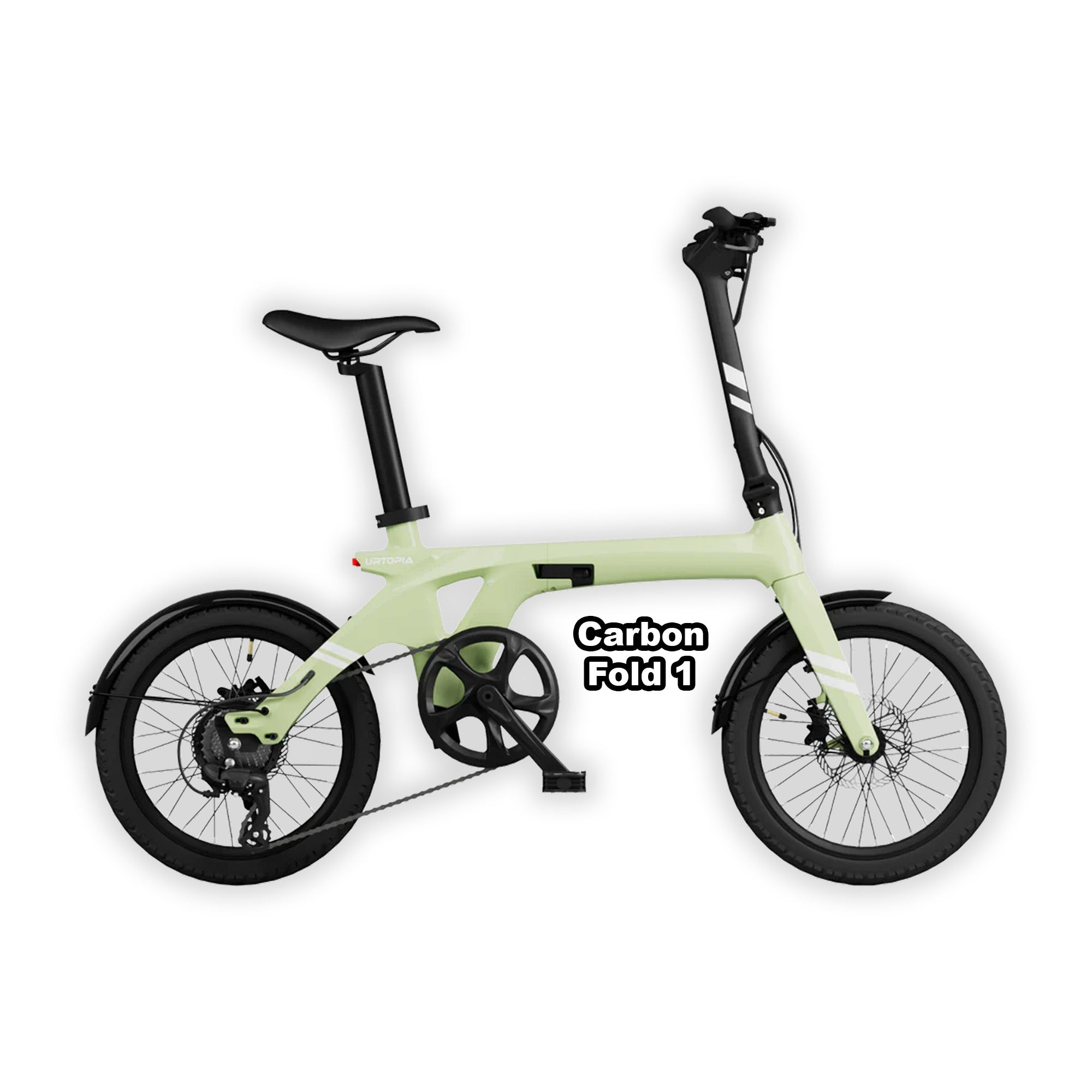 eBike Urtopia Carbon Fold 1 - Lime Green - Ready to Ride