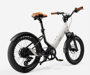URTOPIA JOY 500 w Step Thru Ebike 20X3 Fat Electric Mini Fat Tire eBike - Road eBike - URTOP|CREAM|2890 eBike Super Shop