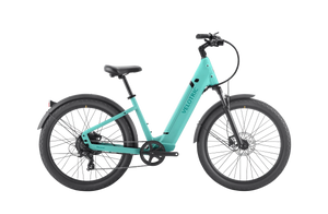 VELOTRIC Discover 1 Plus 500w Step Thru eBike 26x2.5 Urban Electric Urban eBike - Urban eBike - VELOT|URBAN|CYAN|0260 eBike Super Shop
