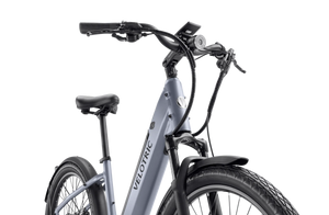 VELOTRIC Discover 1 Plus 500w Step Thru eBike 26x2.5 Urban Electric Urban eBike - Urban eBike - VELOT|URBAN|SILVE|0262 eBike Super Shop