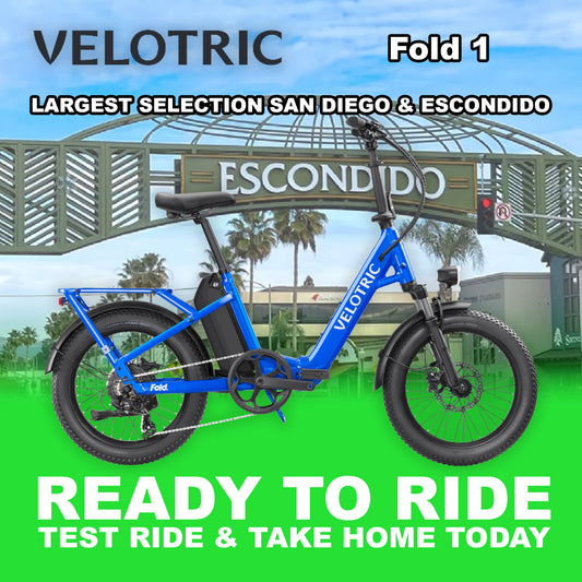 eBike Velotric Fold 1 - Electric Blue - Ready to Ride