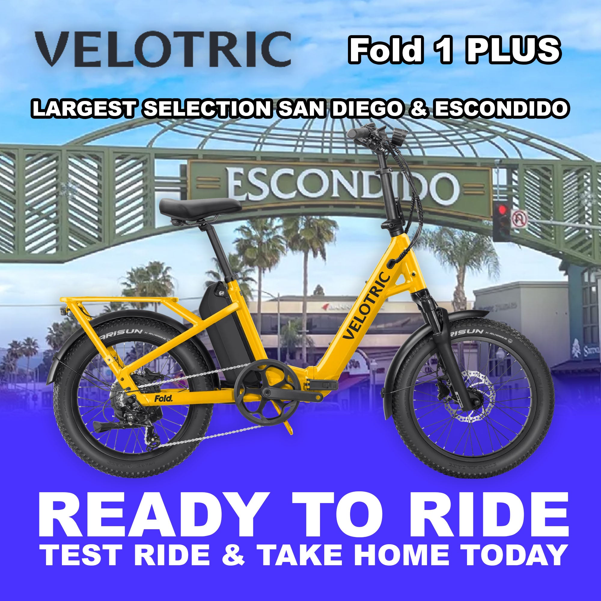 eBike Velotric Fold 1 PLUS - Mango - Ready to Ride