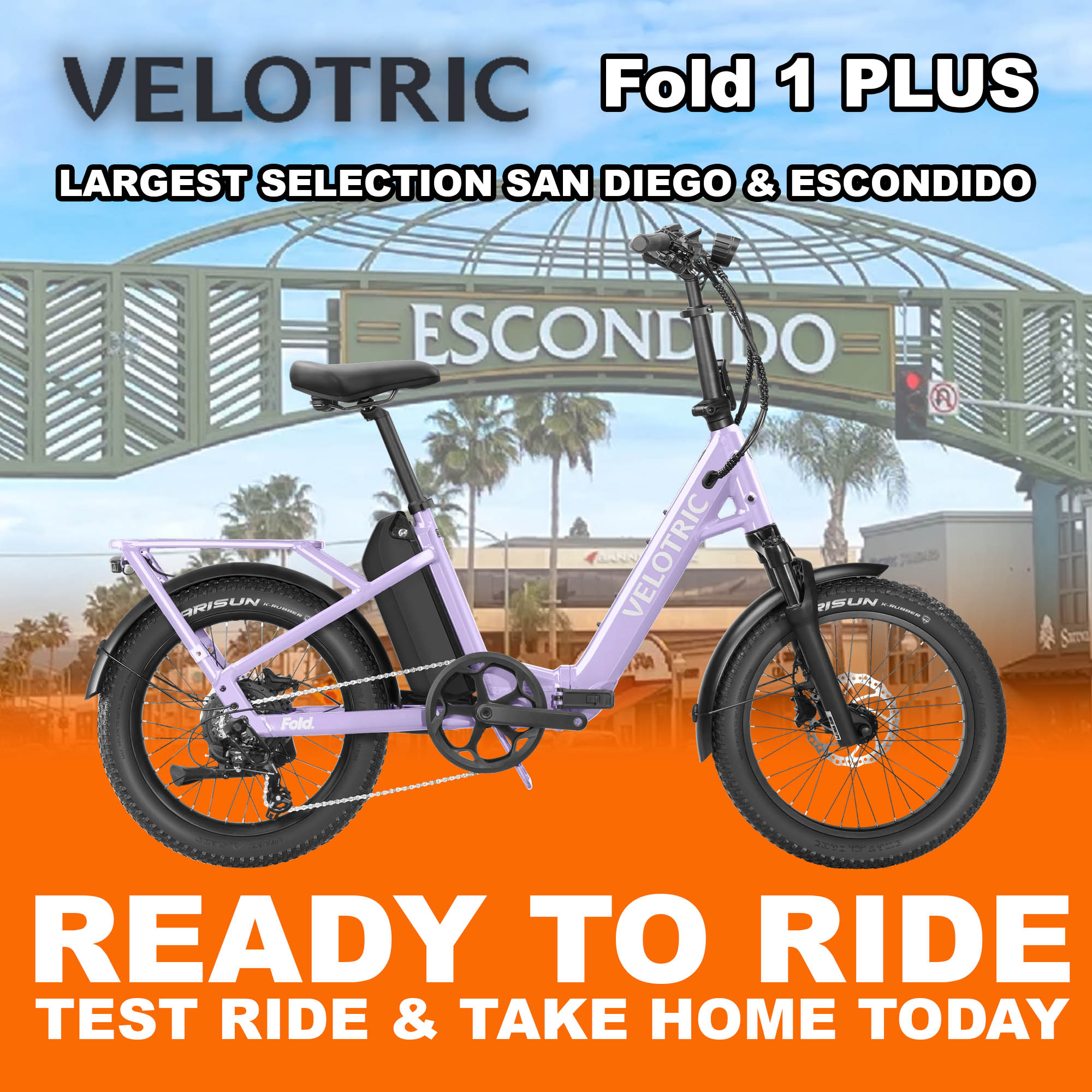 eBike Velotric Fold 1 PLUS - Violet - Ready to Ride