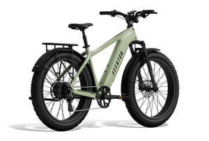 Aventon Aventure 3 electric bike in Step Over frame, Matcha green color, side view on white background