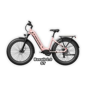 eBike Mokwheel Basalt ST 2.0 in pink, size S, shown in its box