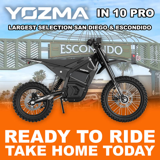 eMOTO Yozma IN 10 PRO - Black - Ready to Ride