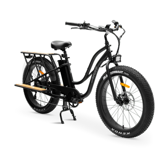 eBike MURF Alpha Cargo Fat Tire Beach Cruiser 52v Product Image Black 8