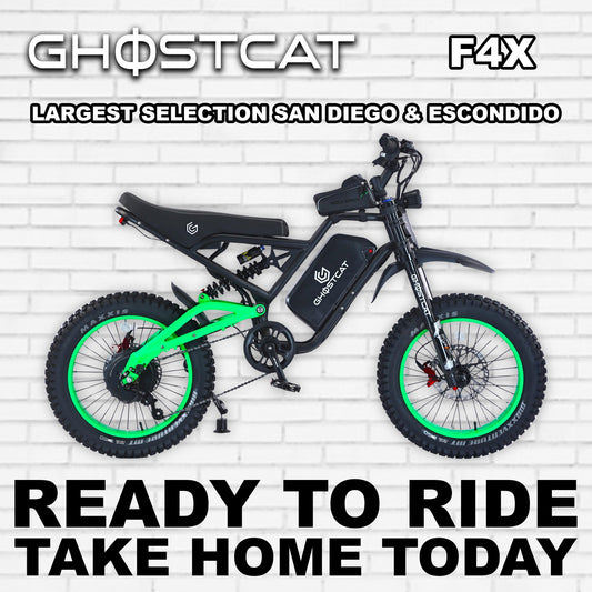 GhostCat F4X - Neon Green - Ready to Ride -- Ready to Ride graphic