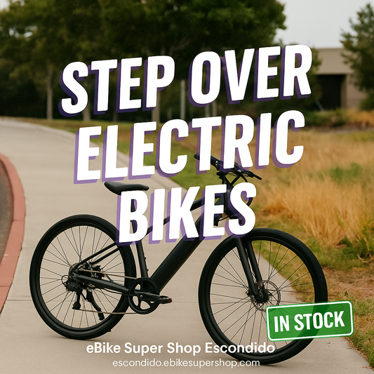 Step Over Electric Bikes Available for Shipping