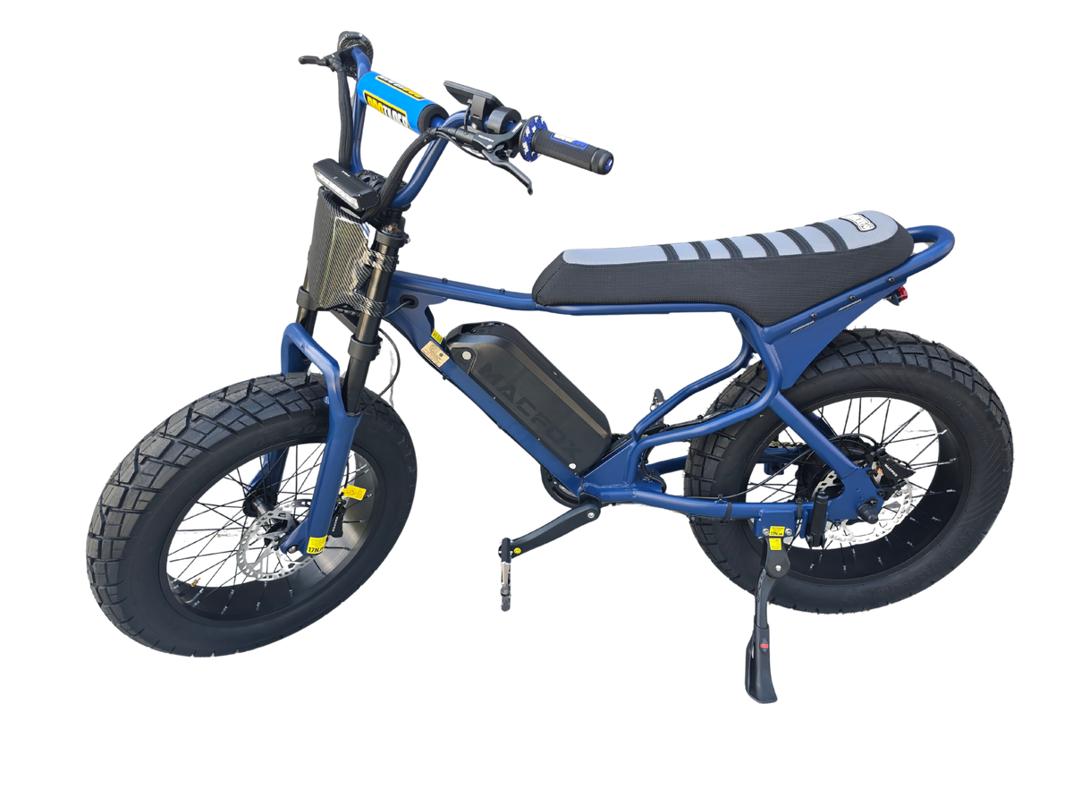 Macfox X7 Carbon GT electric bike in Blue