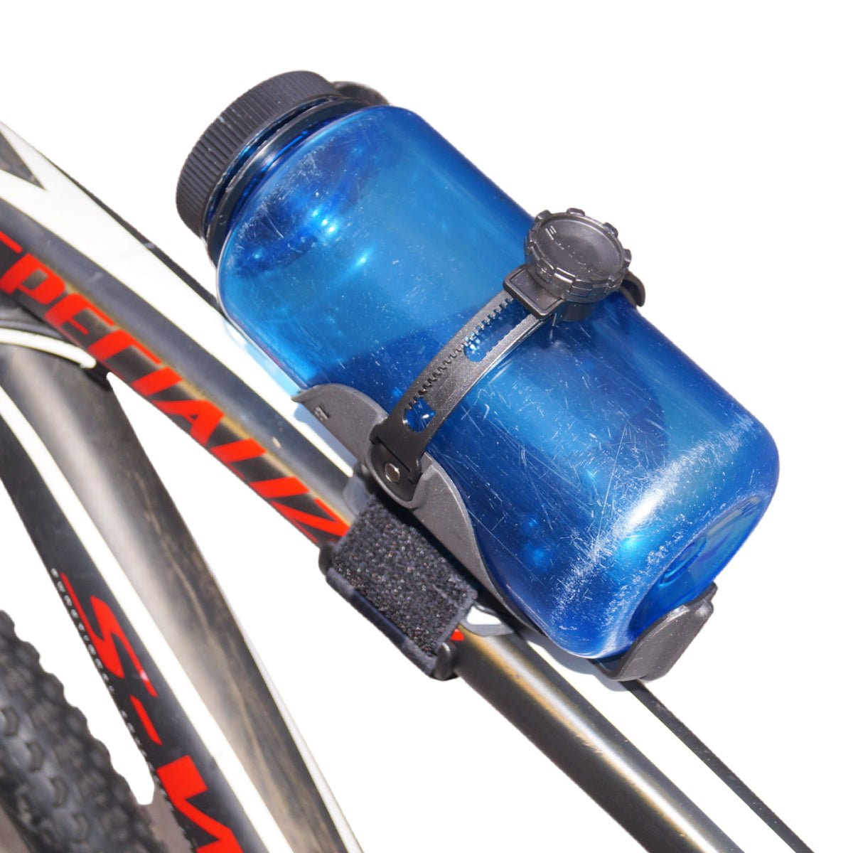 Bicycle Water Bottle Cage, ABC Cage with Anywhere Cage Strap Adapter, Adjustable Bottle Cage for Bike - Escondido eBike Super Shop