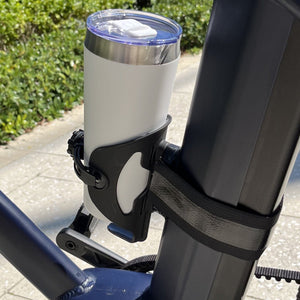 Bicycle Water Bottle Cage, ABC Cage with Anywhere Cage Strap Adapter, Adjustable Bottle Cage for Bike - Escondido eBike Super Shop