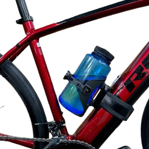 Bicycle Water Bottle Cage, ABC Cage with Anywhere Cage Strap Adapter, Adjustable Bottle Cage for Bike - Escondido eBike Super Shop