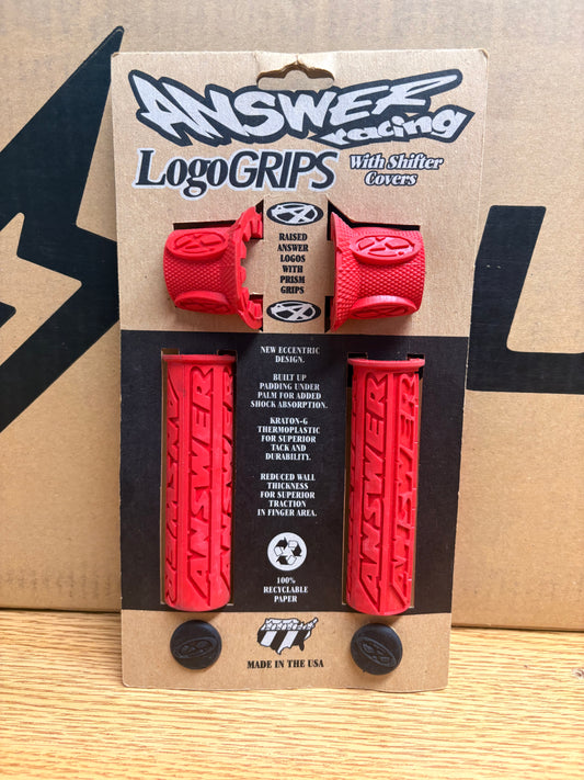 eBike Grips - Answer Racing Grips - Red