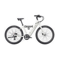 Velotric Breeze 1 eBike in Satin White, regular frame, shown in box with packaging, product image, UPC 850060178801