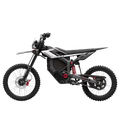 Black Segway Xaber 300 electric motorcycle, side view, displayed on a white background.