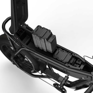 Super73 B1G SE electric bike in blackout color, side view, displayed against a plain background.