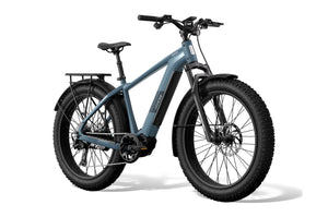 Aventon Aventure M electric bike in Pacific blue, side view, displayed on a white background