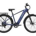Mokwheel Tarmac eBike in Marine Blue, side view, showcasing frame design and tires