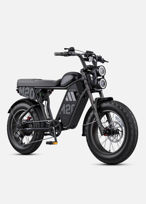 Engwe M20 3.0 moped-style electric bike in Black, single battery