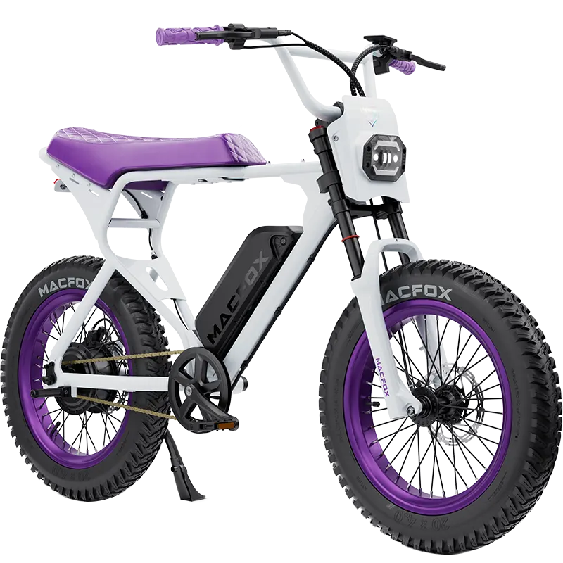 eBike Macfox X1S x Bs.zay - Purple & White - In a Box