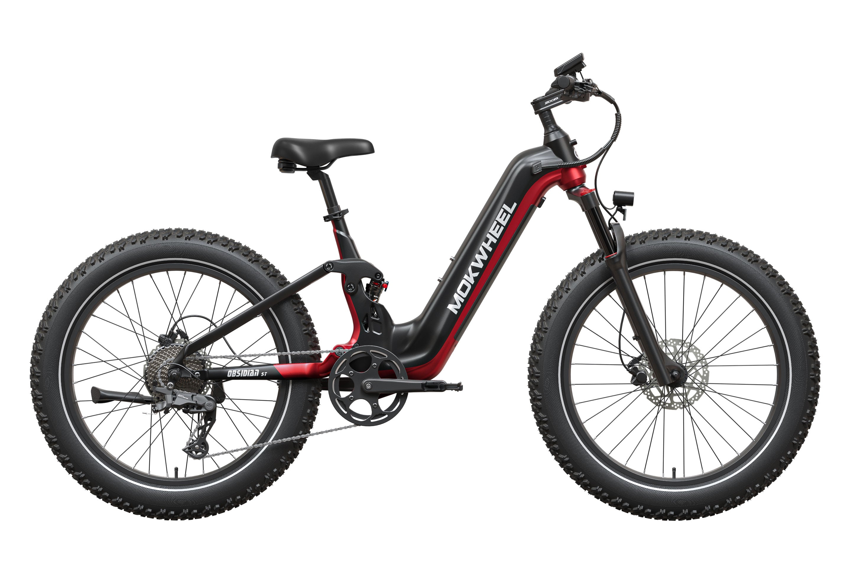 eBike Mokwheel Obsidian ST 2.0 Product Image Black & Red 1