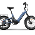 Midnight blue Himiway D5 2.0 electric bike with 20-inch wheels, side view, against a white background