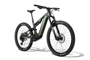 Aventon Current ADV electric bike in camouflage color, side view, isolated on white background