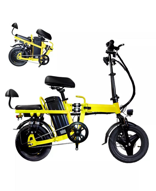 eBike Alilife A9 Happy Folding Bike - Yellow - Ready to Ride