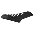eBike Custom Seat - Macfox Custom Black w/White Ribs