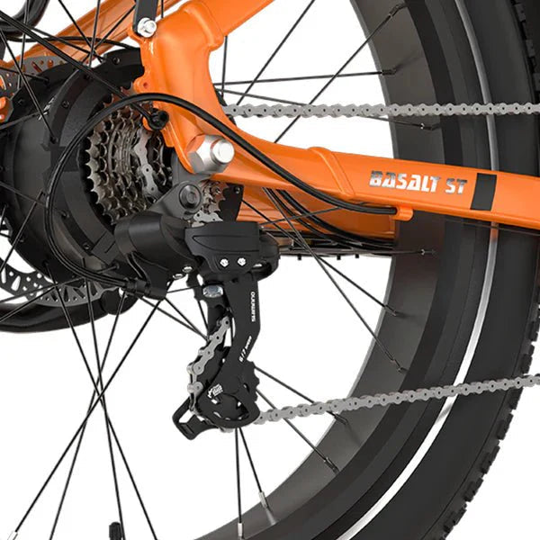 Orange Mokwheel Basalt ST eBike, size Large, side view, model number 4094464