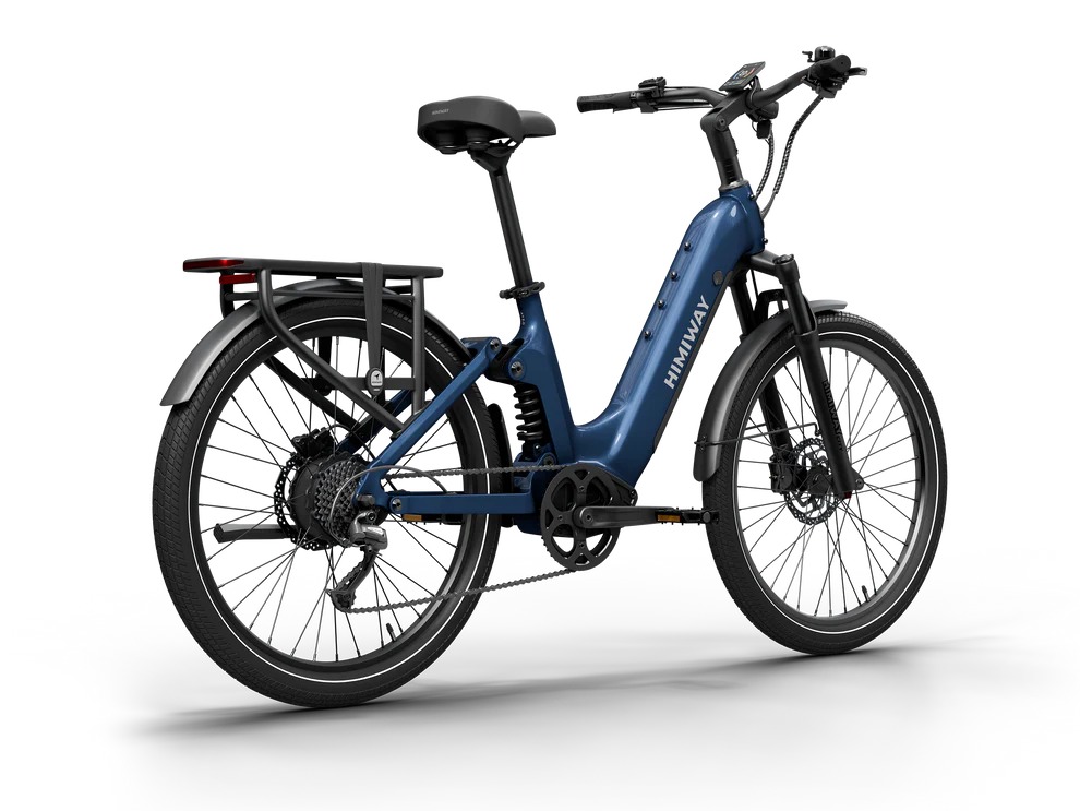 Himiway A7 eBike in Midnight Blue, side view, product image 4