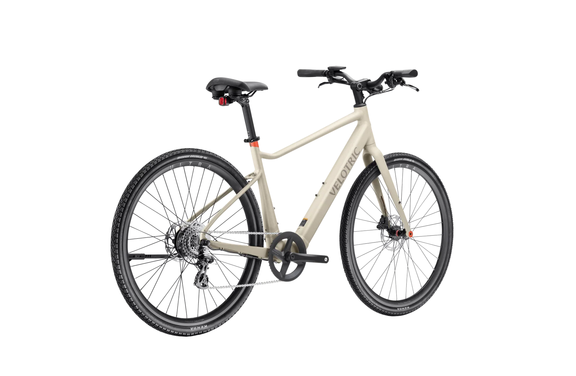 A sleek Velotric T1 ST Plus eBike in a modern setting, showcasing its lightweight frame, integrated battery, and minimalist design.